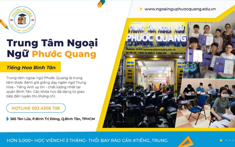Trung tâm dạy tiếng Trung TPHCM Phước Quang