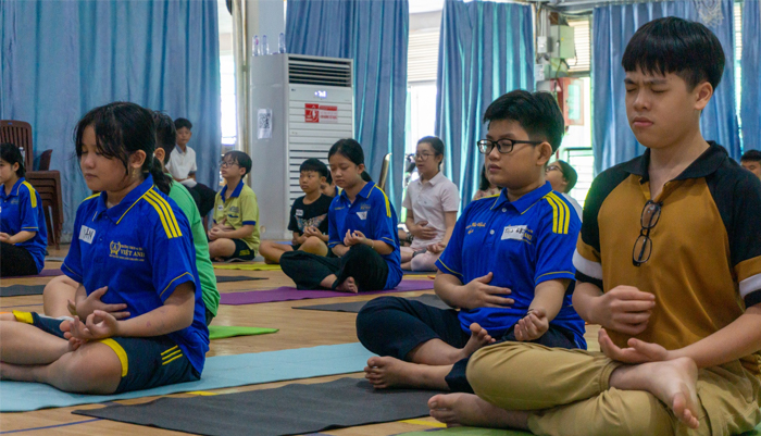 Trường Tiểu học quốc tế Việt Anh tập trung rèn luyện thể chất