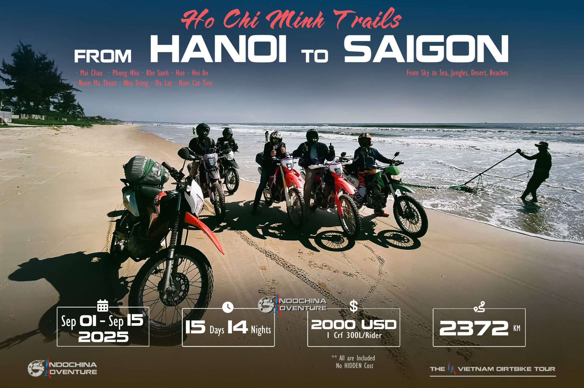 đơn vị tổ chức tours phượt Việt Nam iadventuretours