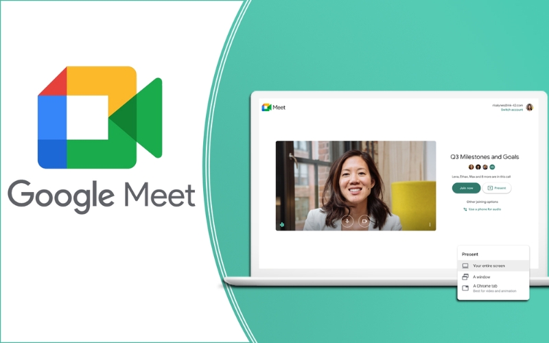 ứng dụng dạy học trực tuyến Google Meet