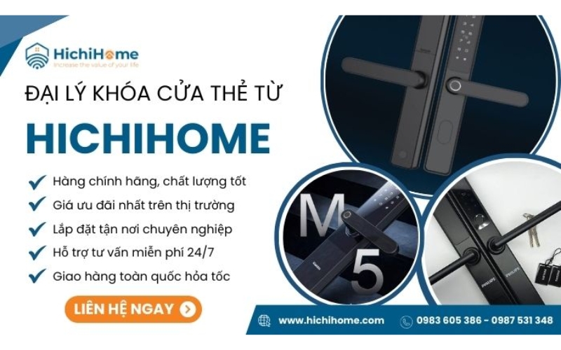 đơn vị cung cấp khóa cửa thẻ từ hichihome