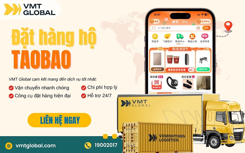 Dịch vụ mua hộ hàng Taobao tại VMT Global