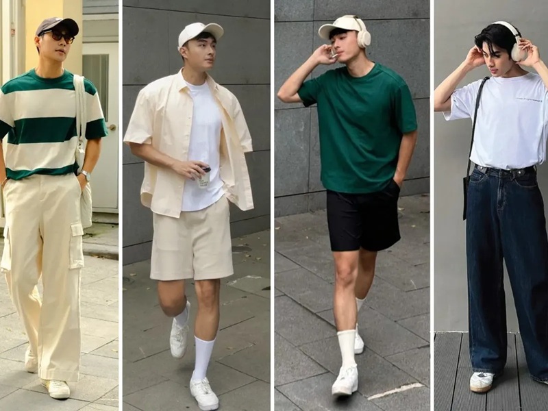Các gợi ý phối đồ nam với áo thun