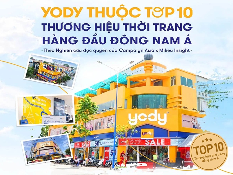 thương hiệu thời trang Yody