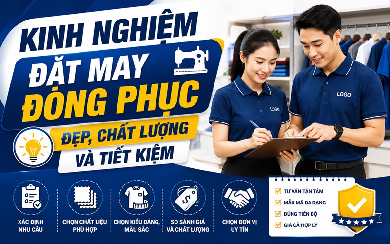 kinh nghiệm đặt may đồng phục